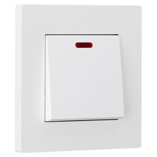 86型大功率总双极开关20A曲架热水器空调浴霸断路墙壁双断面板45A