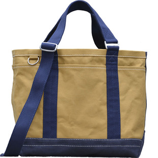 黄蓝硬挺帆布包tote双肩单肩斜挎手提 美国多耐福DURAFLEX扣 uivy