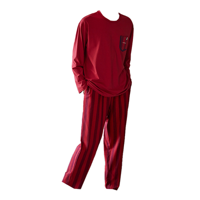 轩靓本命年睡衣男春秋季纯棉长袖