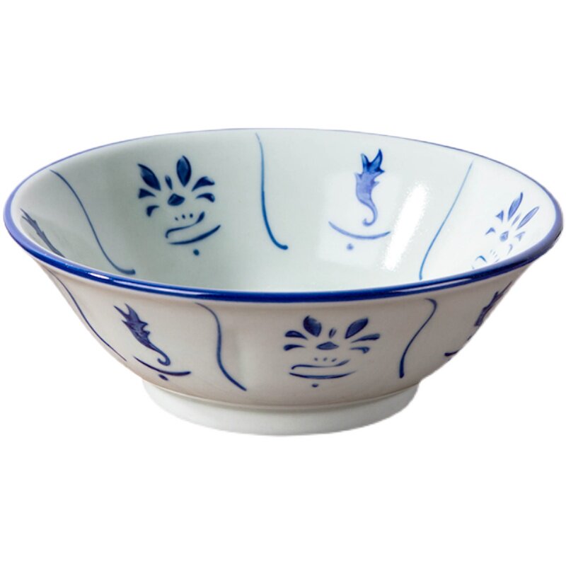 怀旧仿古陶瓷陶瓷青花葵斗碗复古