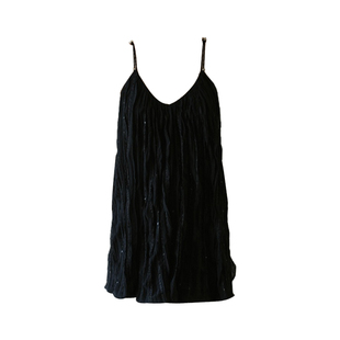 【现货】Mogas亮片女神 重工压褶雪纺质感吊带背心飘逸长半裙女春