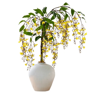 掬涵垂丝茉莉仿真花假花束客厅插花餐桌花摆件小碎花超自然干花