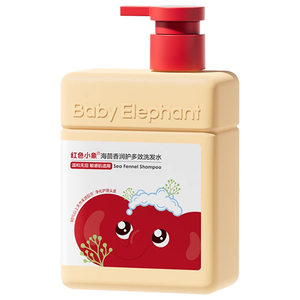 红色小象儿童多效洗发水温和无泪