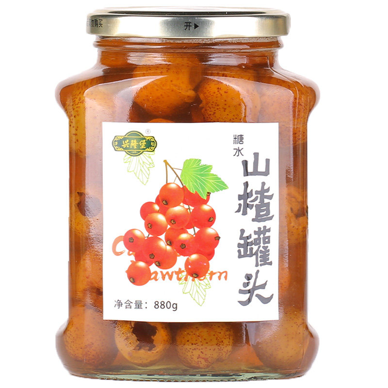 大连黄桃罐头老式东北桃罐头山楂糖水零食水果罐头水果捞烘焙甜品