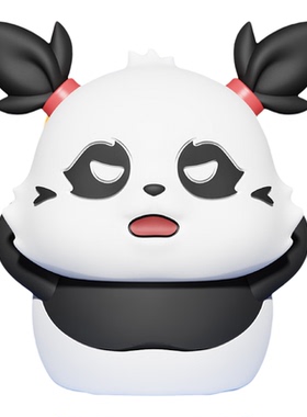 可爱熊猫手机支架桌面摆件