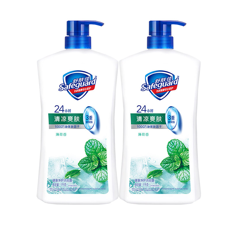 舒肤柠檬薄荷清爽沐浴露大容量