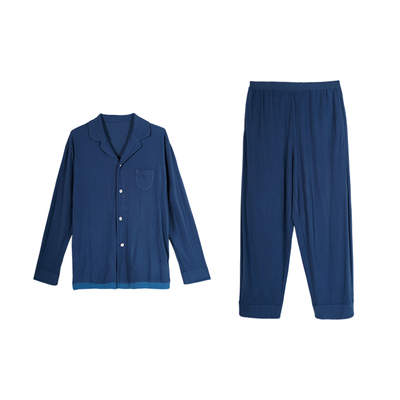 朵朵可可睡衣男德绒开衫套装