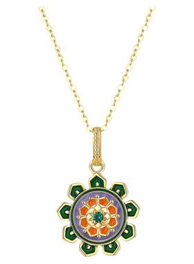 紫罗兰正版纷莲纯银锁骨链