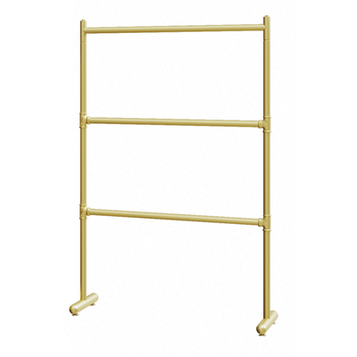 晾衣架不占地铁艺双杆加厚衣帽架