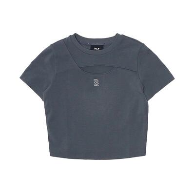 MLB官方 女款潮流百搭吸睛镂空修身T恤短袖26春节新款TSB71