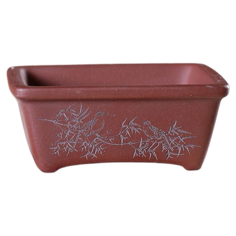 『小桥长方』暖暖精选宜兴原矿手工微型盆景张克磊掌中宝指尖