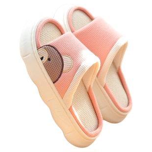 回力亚麻拖鞋不沾灰女士2026新款eva鞋底室内静音木地板棉麻布艺