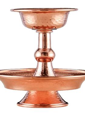 尼泊尔工艺红铜手工护法杯供水杯