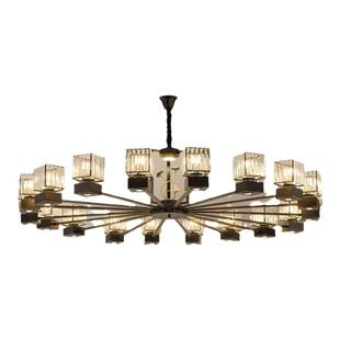 饭店包厢吊灯新中式酒店宴会餐厅餐饮包间湘菜馆带射灯包房水晶灯