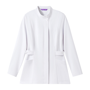 柏维护士服女款长袖分体秋冬偏襟圆领牙科口腔美容院工作服定制