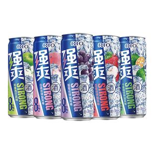 锐澳强爽8度锐澳鸡尾酒330ml微醺果酒低度伏特加清爽气泡酒5罐