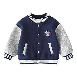宝宝外套春秋款婴儿棒球服秋季男童秋装幼儿开衫女童儿童早秋上衣