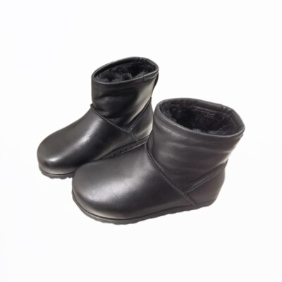 真皮厚底加绒雪地靴女2025冬季款