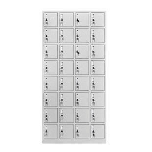 铁皮鞋柜食堂碗柜车间24门员工储物柜子带锁工厂寄存宿舍换衣矮柜