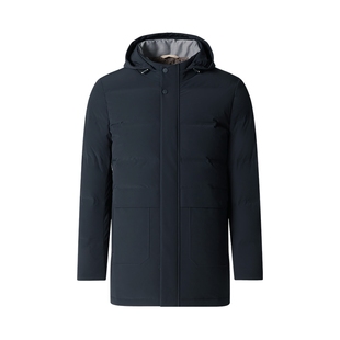 杉杉中长款羽绒服男士冬季2025新款加厚鹅绒商务休闲外套男款爸爸