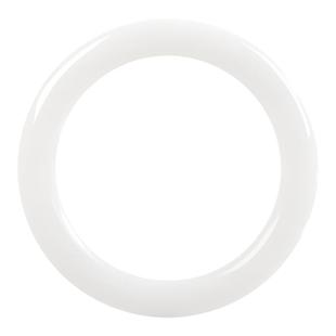 天然新疆和田金丝白玉粗圆条手镯女士妈妈石英岩胖圆条真玉石手镯