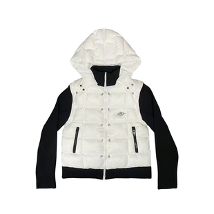 Phantomhunter芬特亨克 可拆卸羽绒棉服马甲夹克短款街头拼接外套