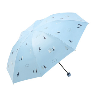 天堂伞雨伞新款2025黑胶遮阳伞女小巧便携太阳伞晴雨伞两用男学生