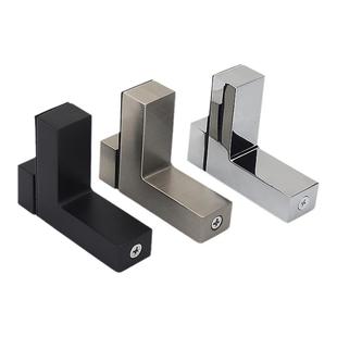 免打孔玻璃夹固定夹木板夹支架F夹玻璃夹子合金托隔板可调层板托