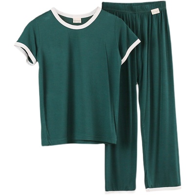 莫代尔女童婴幼儿防蚊裤短袖t恤