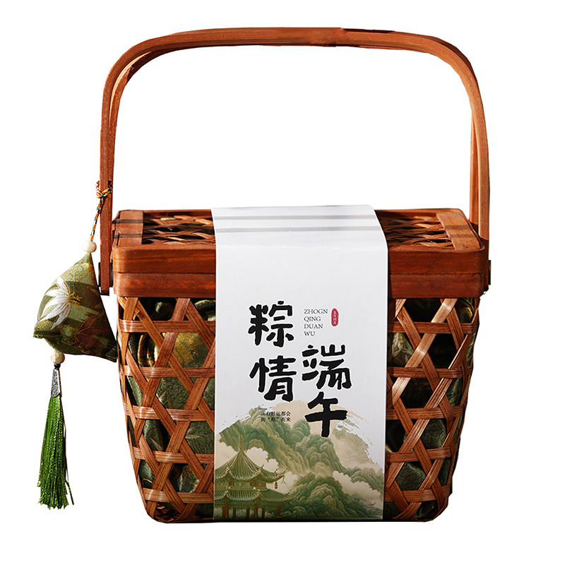销量遥遥领先嘉兴粽子礼盒竹篮