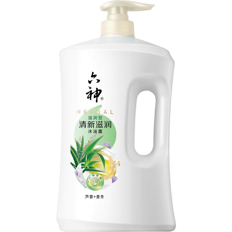 六神清新滋润芦荟沐浴露秋冬款补水保湿舒爽净肤1.5kg×1瓶沐浴乳