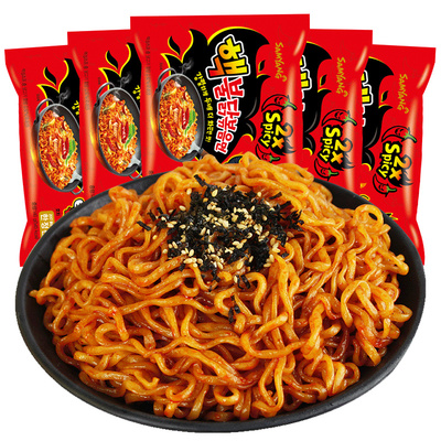 三养双倍辣核弹火鸡面5连包