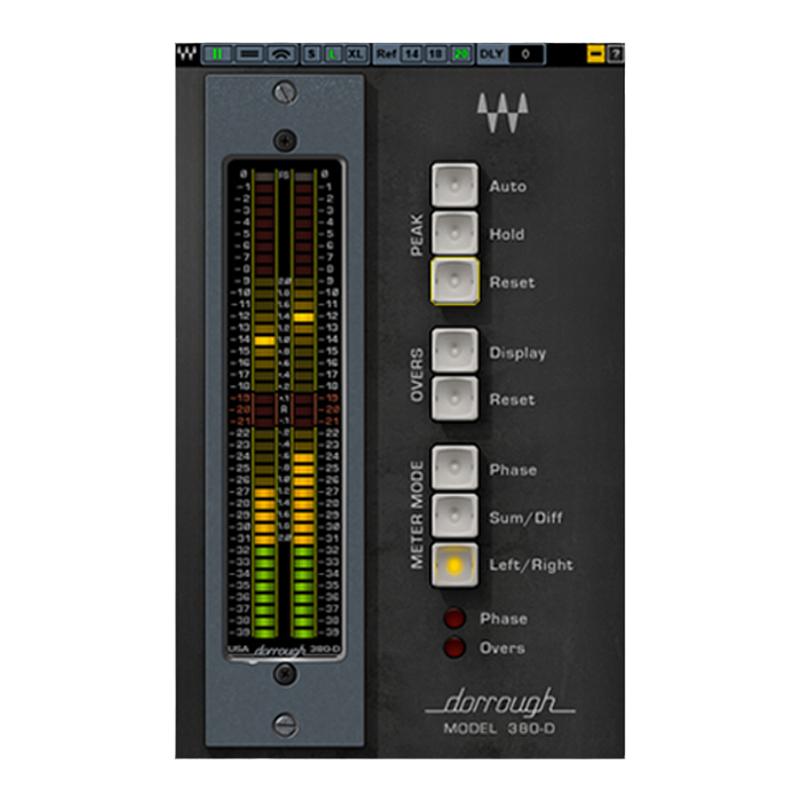 WAVES14 Dorrough Stereo立体声仪表插件修音调音音乐制作效果器