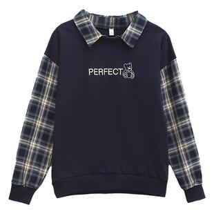 假两件polo领卫衣女春秋薄款2026年新款秋装爆款洋气时尚上衣外套