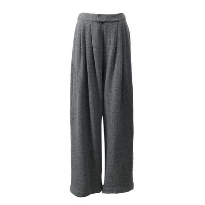 Mogas慵懒风多褶针织山本裤