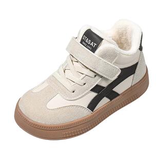 星期六童鞋儿童加绒板鞋2025秋冬新款男女童保暖休闲鞋加厚运动鞋