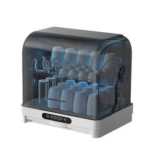 茶杯消毒柜小型办公室家用桌面台式迷你杯柜免沥水茶具热风烘干机