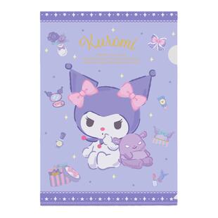 学生L型文件夹PVC高颜值防水收纳袋试卷收纳大容量资料夹A4收纳册