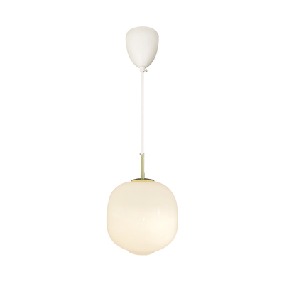 北欧简约奶油风餐厅书房玻璃吊灯