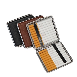 zorro佐罗正品高档便携香烟盒男士皮质简约20支装超薄双弹片烟盒