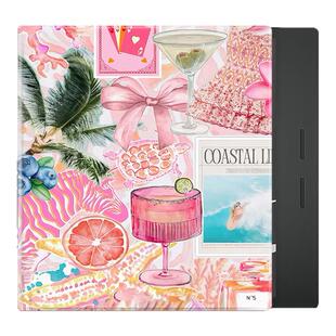 胜埃适用文石leaf5/3粉色风景poke6s小白马拼接5s阅读器tab8c磁吸电子书BOOX保护套Page电纸书Note保护壳个性