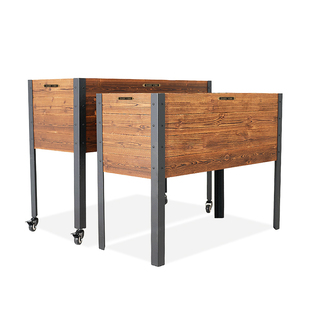 防腐木花箱种植箱种菜专用箱架高花箱户外花盆种树盆木框种树箱