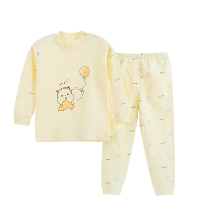 儿童秋衣秋裤套装男女宝纯棉内衣
