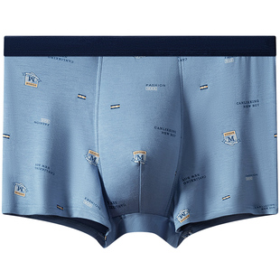 男士内裤大码青少年加肥加大四角短裤夏季莫代尔宽松肥佬平角裤头