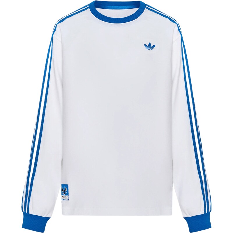 adidas阿迪达斯三叶草大童迪士尼联名款度假风休闲长袖T恤KY1411