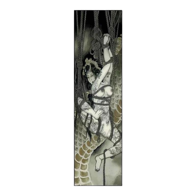浮世绘装饰画纹身店日本刺青纹身店墙面挂画日式料理店仕女壁画