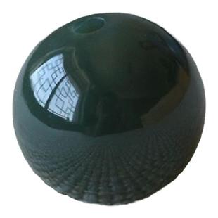 精选和田玉一细料哑亮光塔黑青玉散珠diy圆珠单颗手串链配隔珠