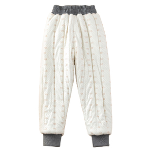 儿童加绒裤子秋冬款女童卫裤冬季男童运动裤一条过冬加厚棉裤外穿