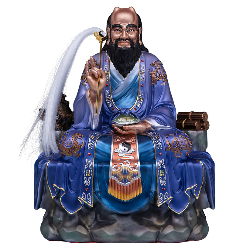 鬼谷子王禅老祖树脂彩绘供奉摆件