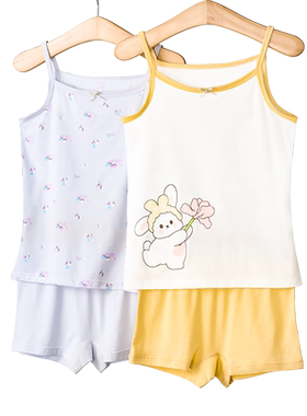 棉奇熊夏季天丝面料空调家居服
